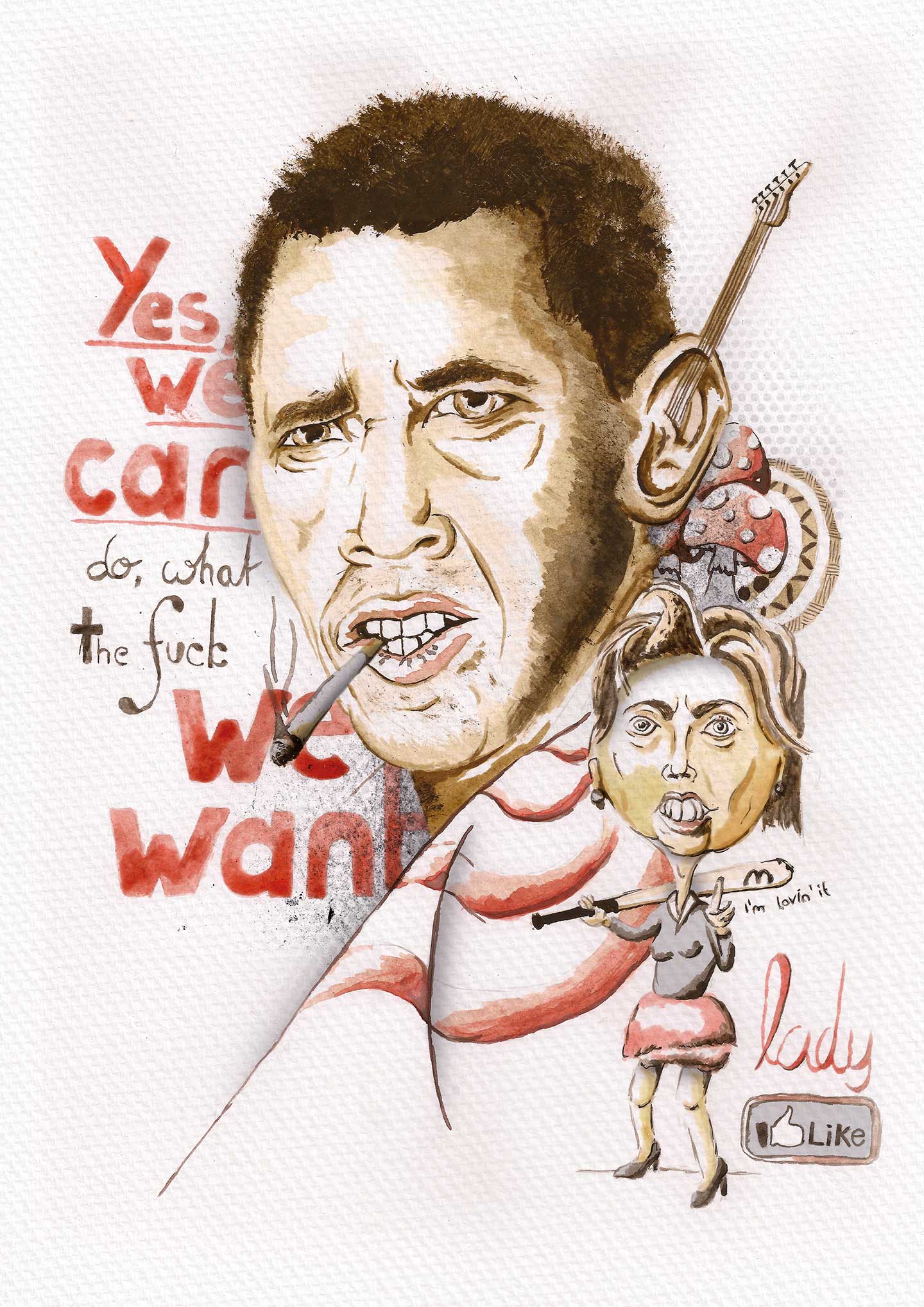 Yes we can Illustration by the freelance art director Christoph Gey from Cologne