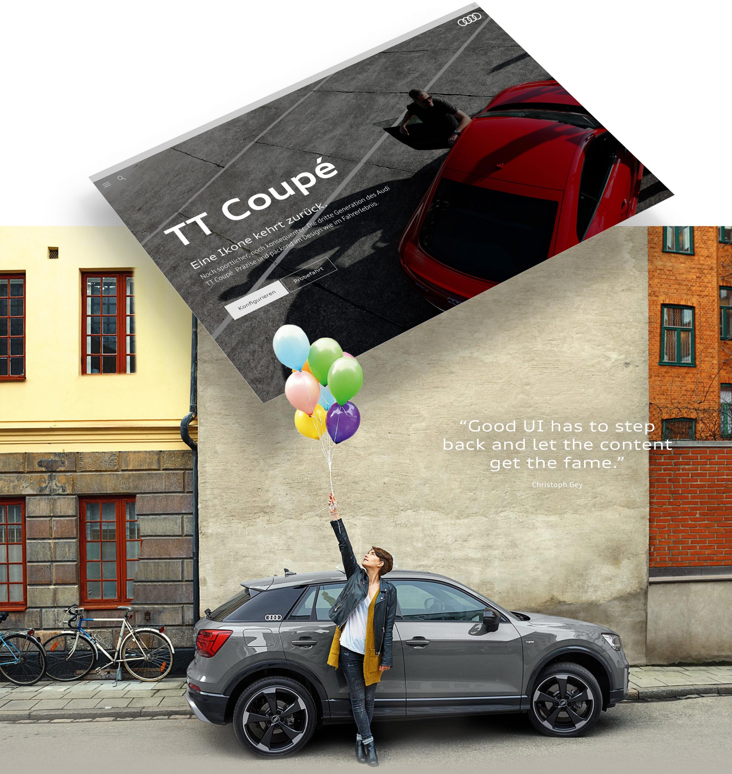 Art Direction for Audi on a global scale by the freelance Senior Art Director from Leipzig - Christoph Gey