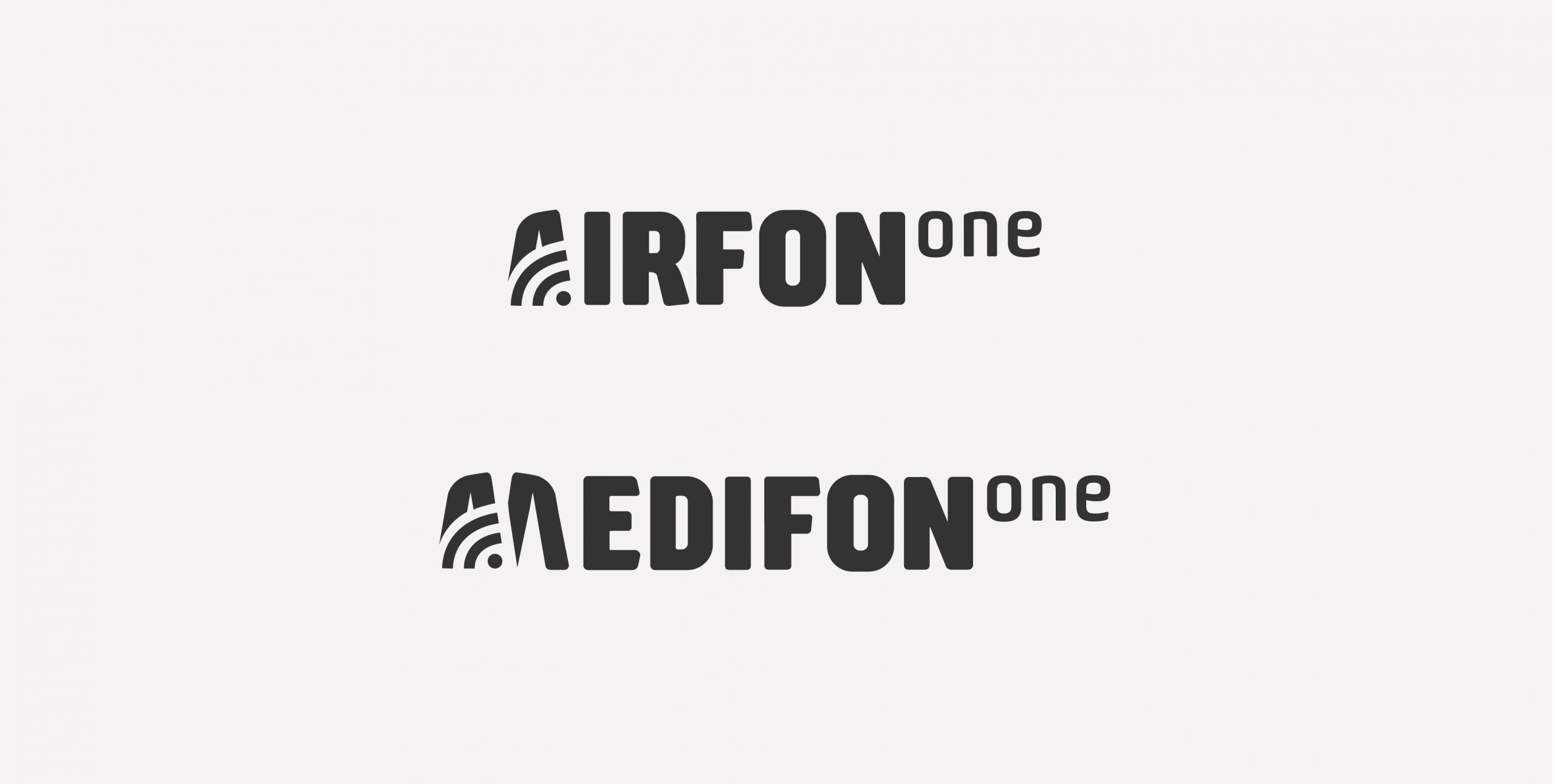 Logo of Airfon and Median a company by PMG. Designed by Christoph Gey - freelance Art Director, UI and UX Designer and Illustrator. Speciallized in Branding