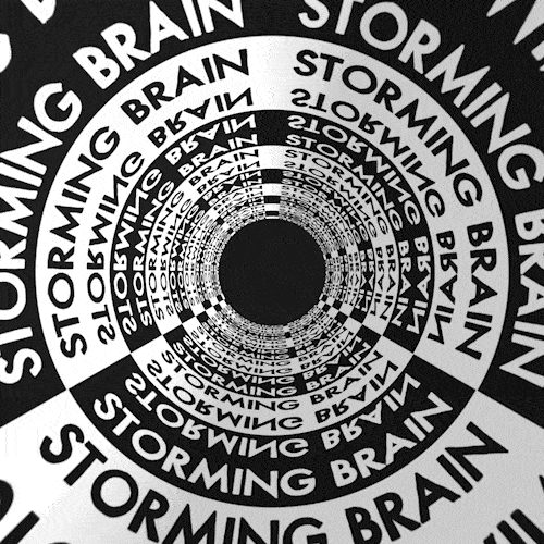 Storming Brain (Creative Type and Logo Design) by the freelance art director Christoph Gey from Cologne