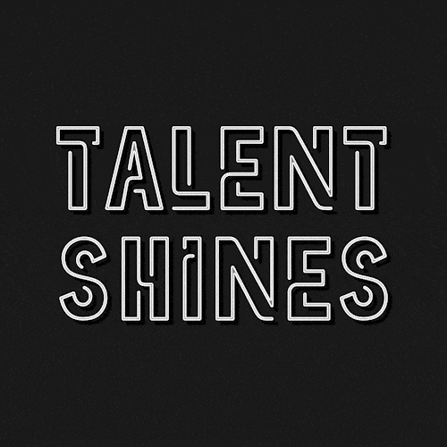 Talent Shines (Creative Type and Logo Design) by the freelance art director Christoph Gey from Cologne