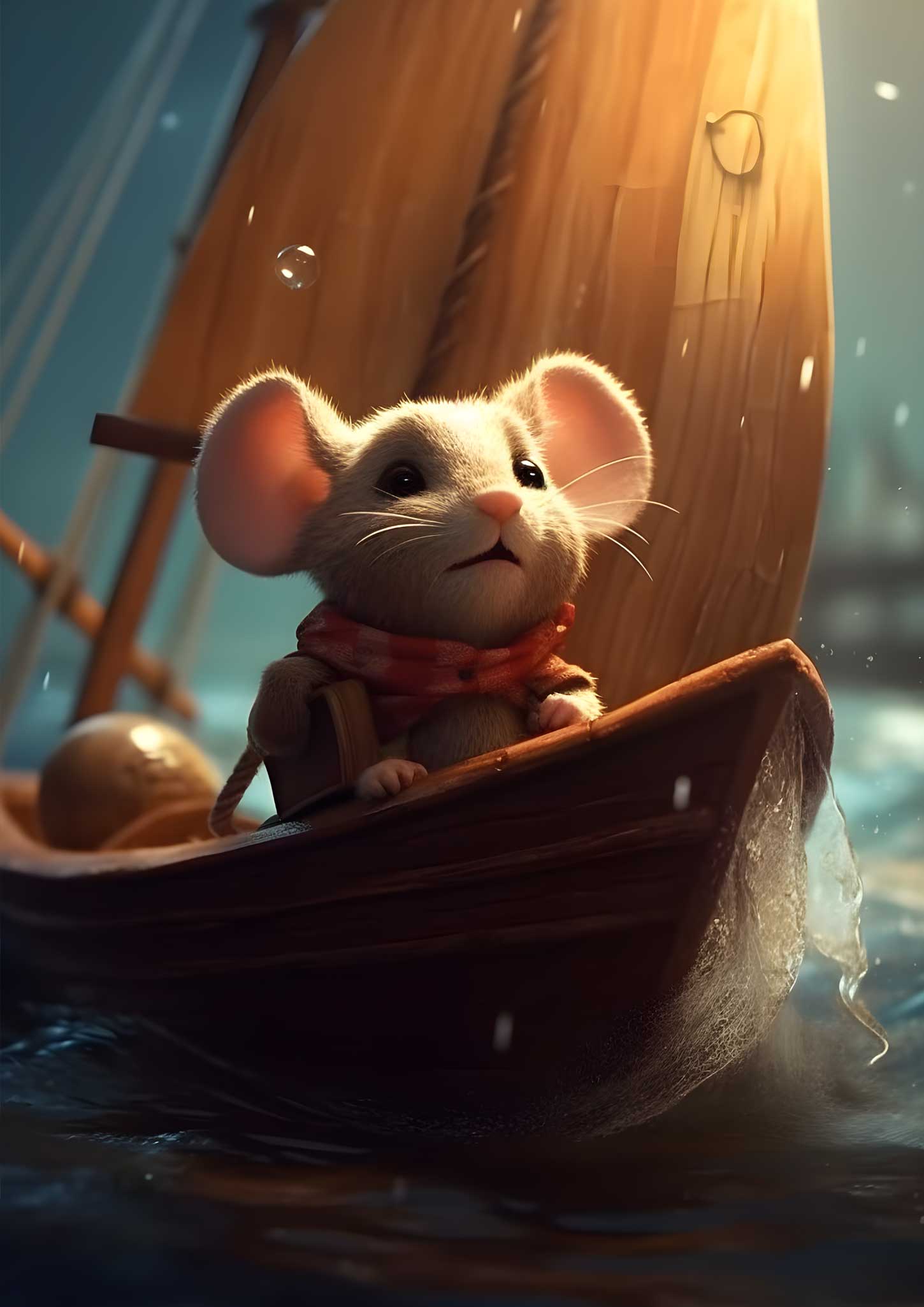 Travelling Mouse - Illustration by freelance art director and Graphic Designer Christoph Gey from Leipzig, Germany