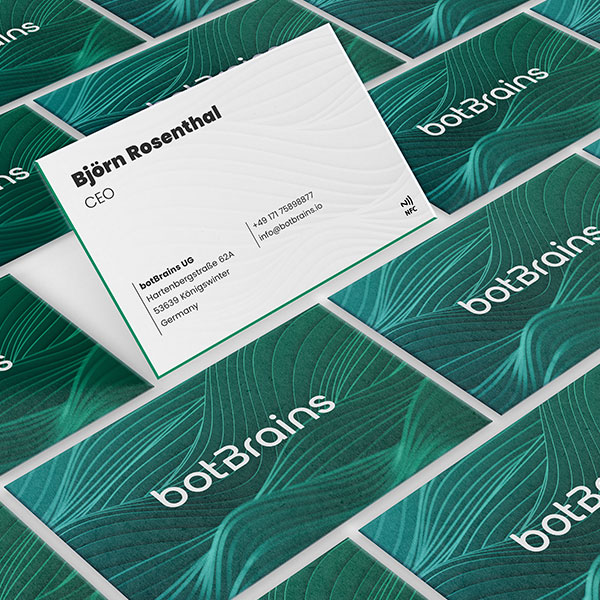 botBrains Busines Card by the freelance art director Christoph Gey from Leipzig, Germany