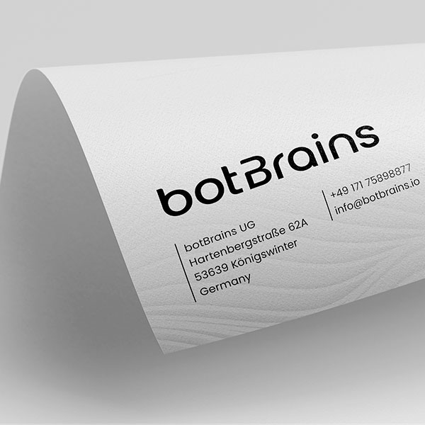 botBrains Logo Entwicklung vom freiberuflichen Art Director Christoph Gey aus Leipzig, Deutschland