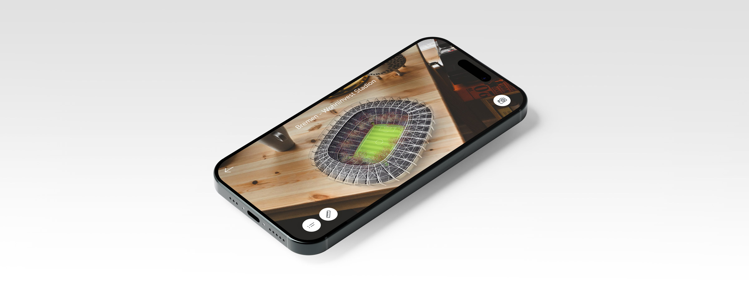Augmented Reality for the 1. FC Köln App designed by the freelance creative director Christopher Gey from Leipzig