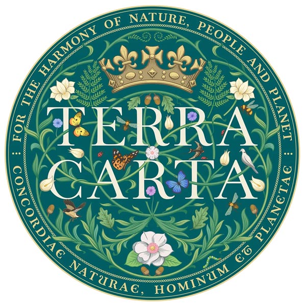 Analysis of the terra Carta emblem designed by Jonathan Ive and love from - by the freelance creative director Christoph Gey from leipzig