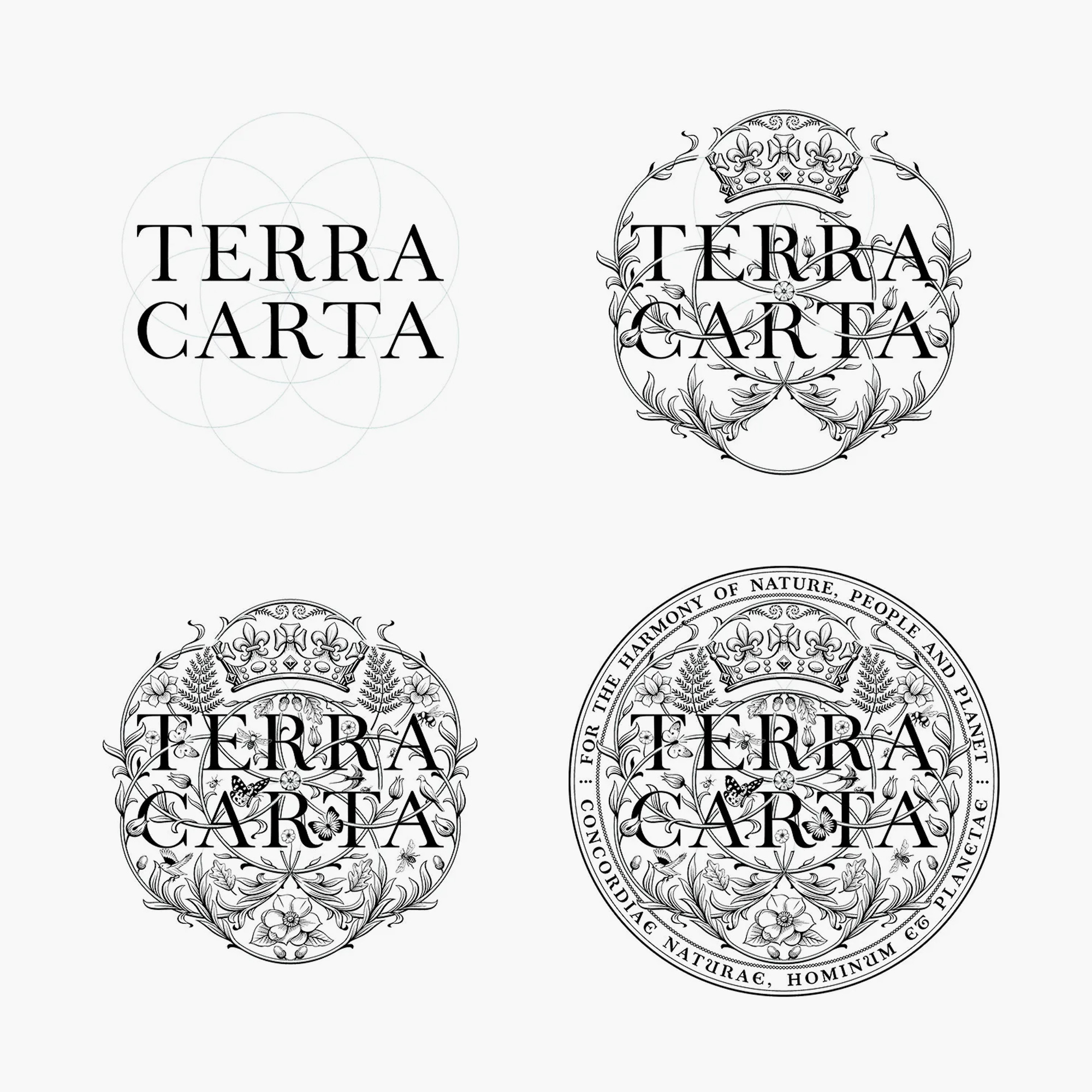 Structure of the Terra Carta seal - designed by Jonathan Ive.