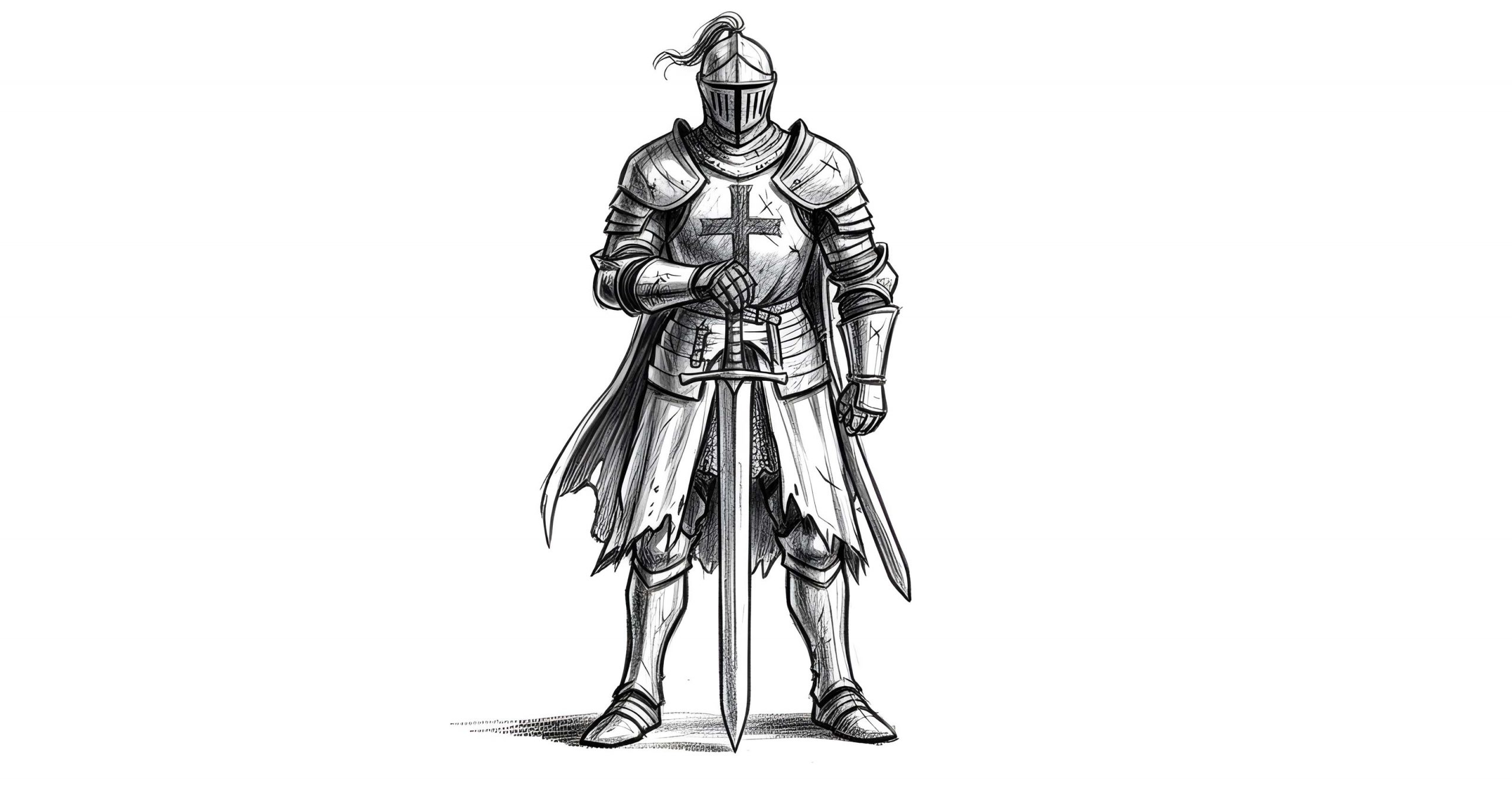 Archetype of the hero - sketched by the freelance creative director Christoph Gey from leipzig