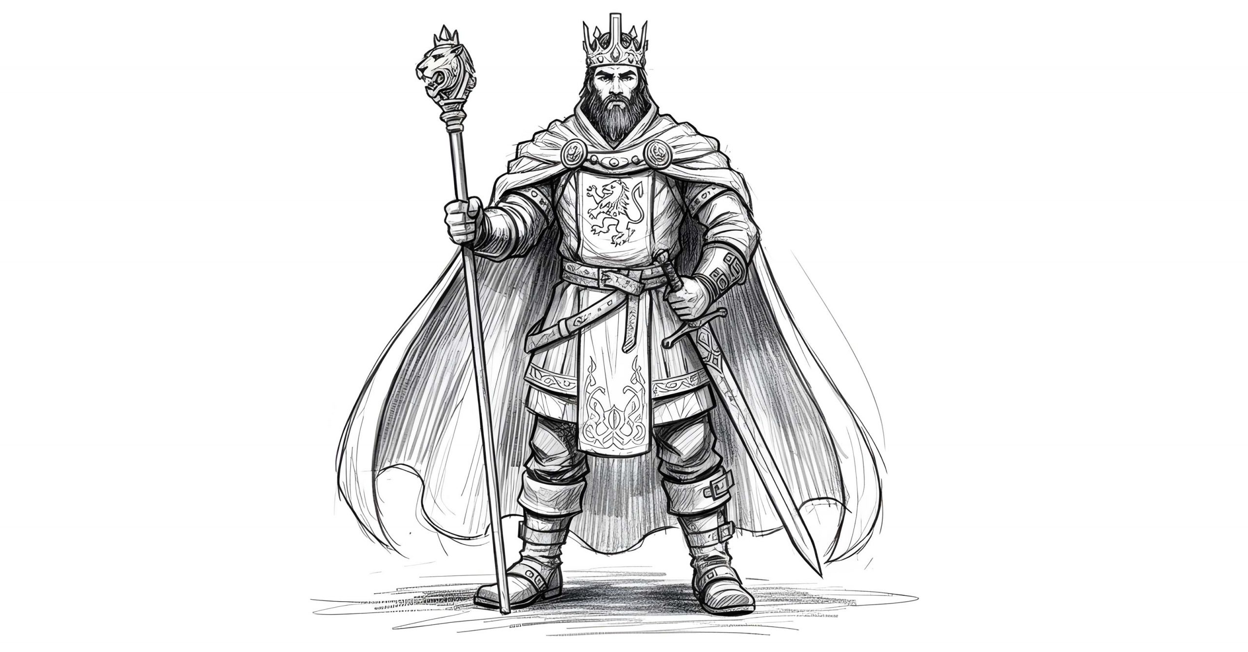 Archetype of the ruler - sketched by the freelance creative director Christoph Gey from leipzig