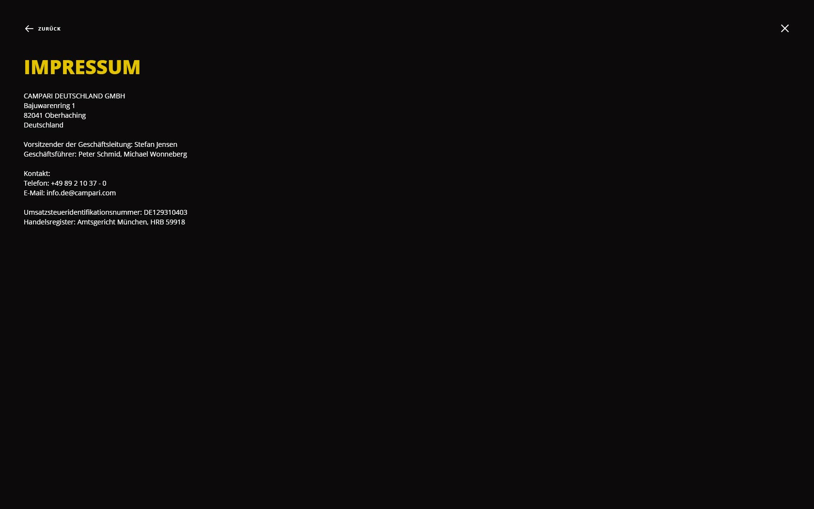 Beautiful Impressum designed by the freelance art director Christoph Gey from leipzig