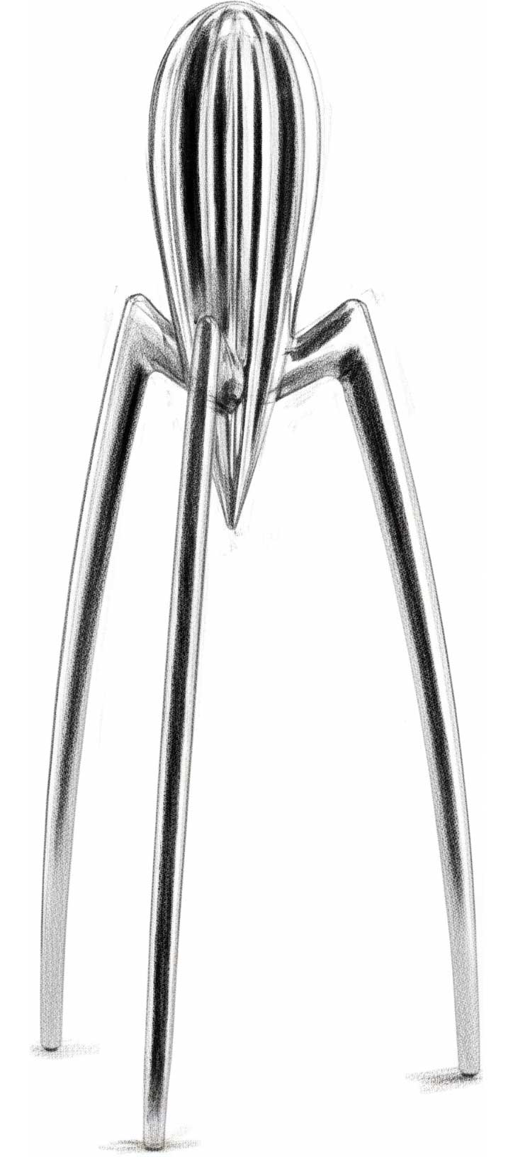 Design of the lemon press "Juicy Salif" by Philippe Starck