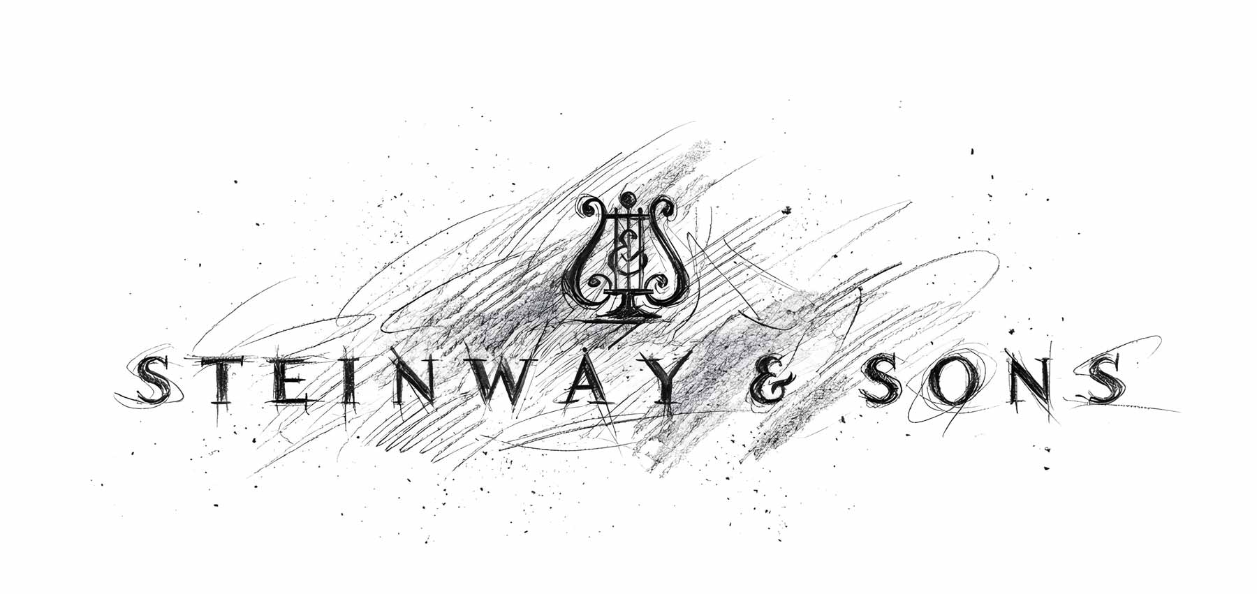 Sketched Icon of Steinway & sons by the freelance creative director Christoph Gey from Leipzig