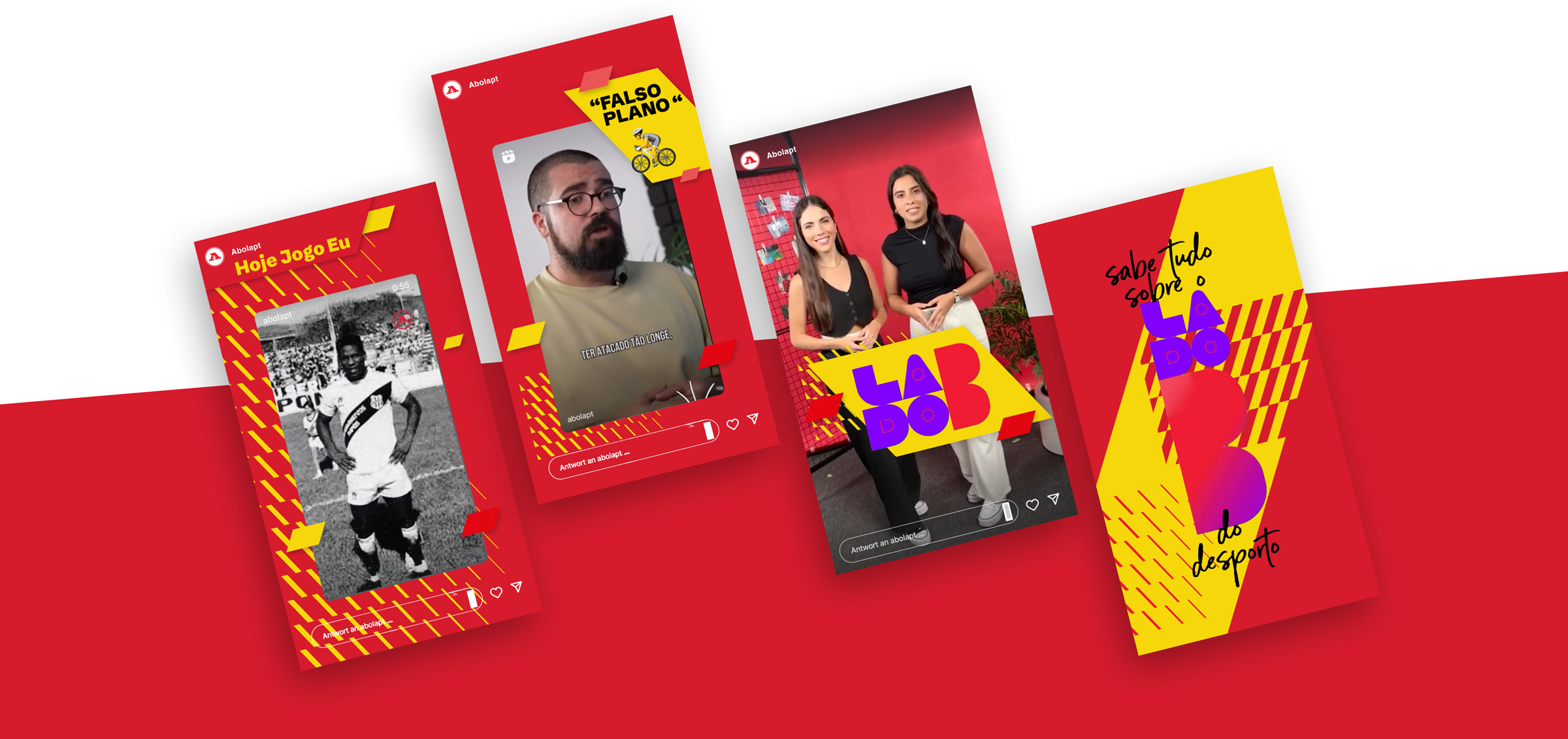 Social Media Style of A Bola designed by the freelance creative director Christoph Gey from Germany