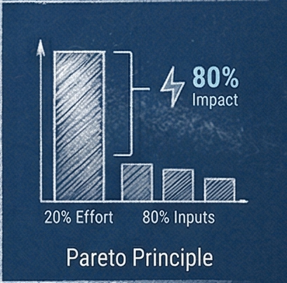 13. UX Law - Pareto Principle by the freelance creative and art director Christoph Gey