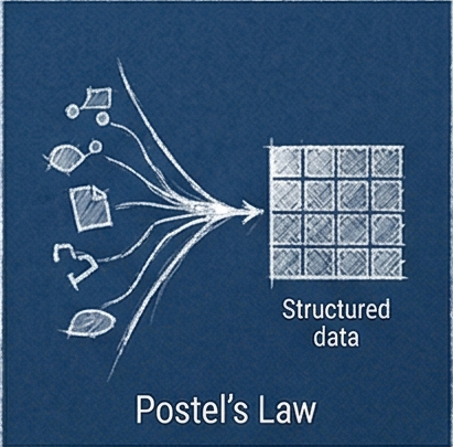 15. UX Law - Postel's Law by the freelance creative and art director Christoph Gey