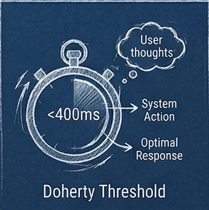 19. UX Law - Doherty Threshold by the freelance creative and art director Christoph Gey