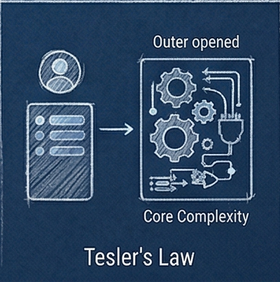 20. UX Law - Teslers Law by the freelance creative and art director Christoph Gey