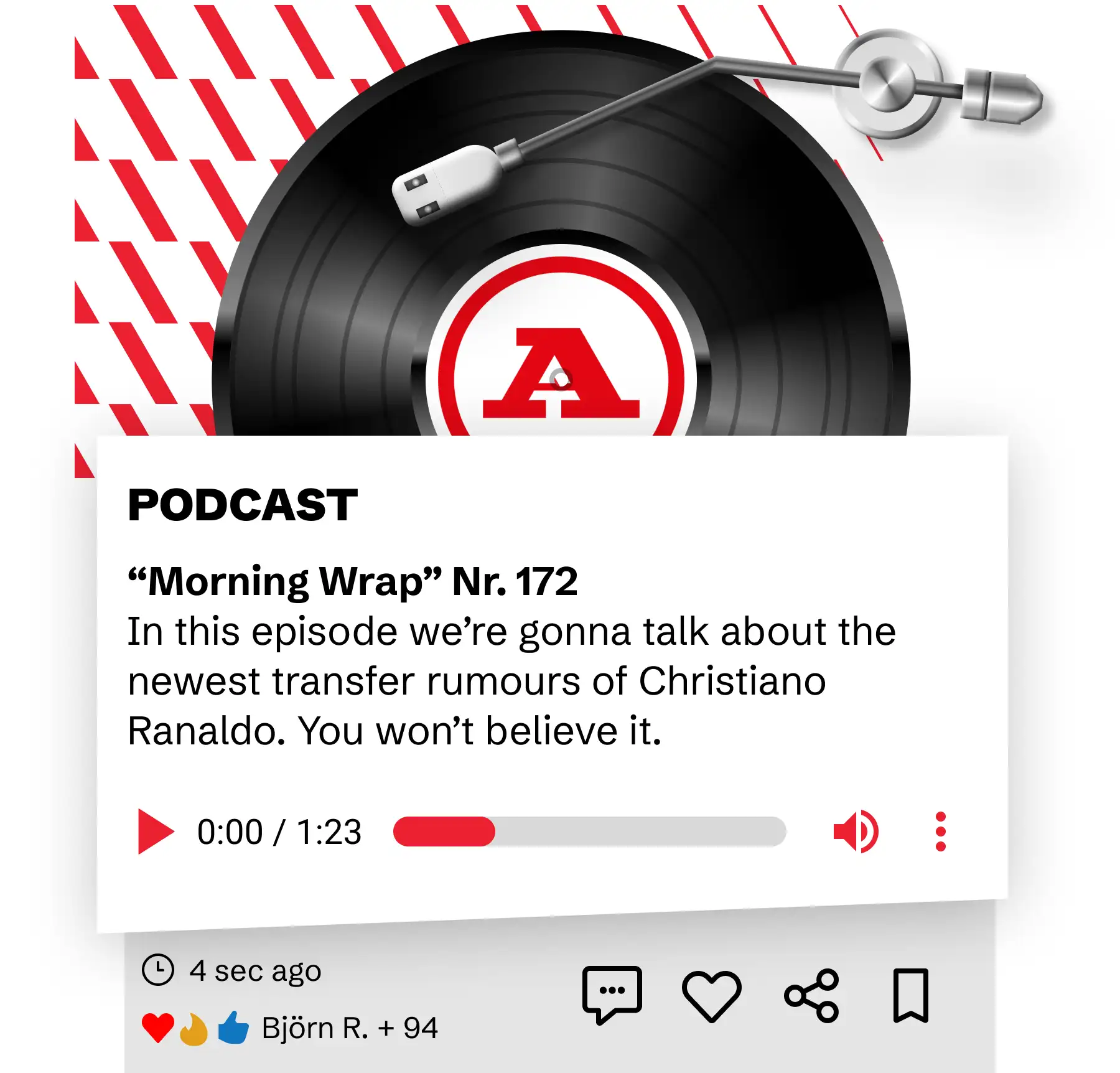 Podcast Card - Corporate Design Development of A Bola by the freelance Creative Director Christoph Gey from Leipzig