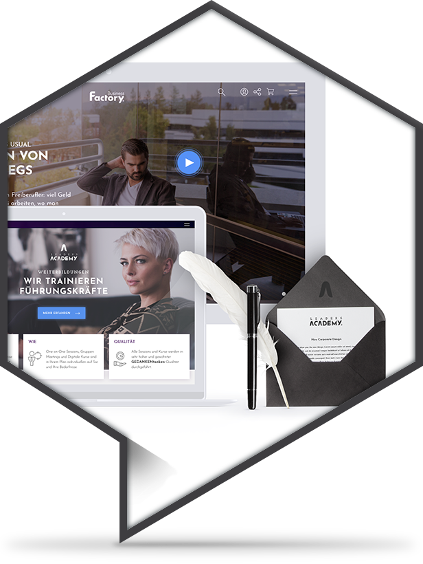 Greator - Corporate Design development of Subbrands "Business Factory", "Leaders Academy" and "Life" by freelance creative director Christoph Gey Greator – Corporate Design-Entwicklung der Submarken „Business Factory“, „Leaders Academy“ und „Life“ durch den freiberuflichen Kreativdirektor Christoph Gey