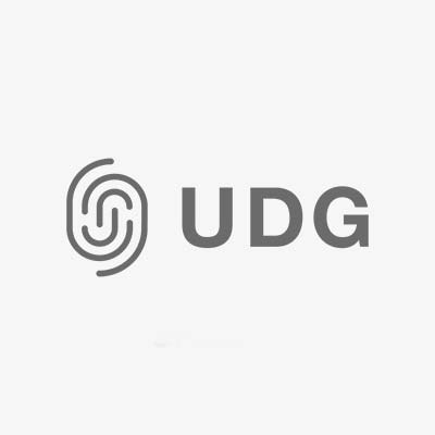 Logo von UDG – Branding von Christoph Gey