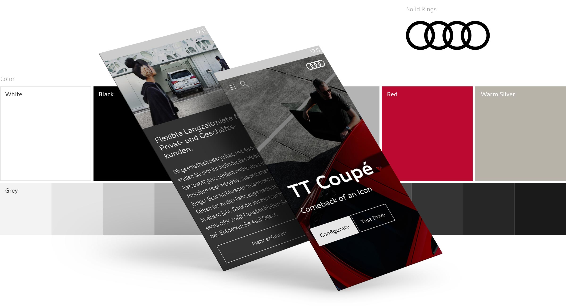 Audi Corporate Design Development - Color Scheme by freelance Creative Director Christoph Gey and Strichpunkt Design