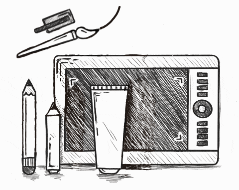 Illustrations with real materials by freelance creative director Christoph Gey