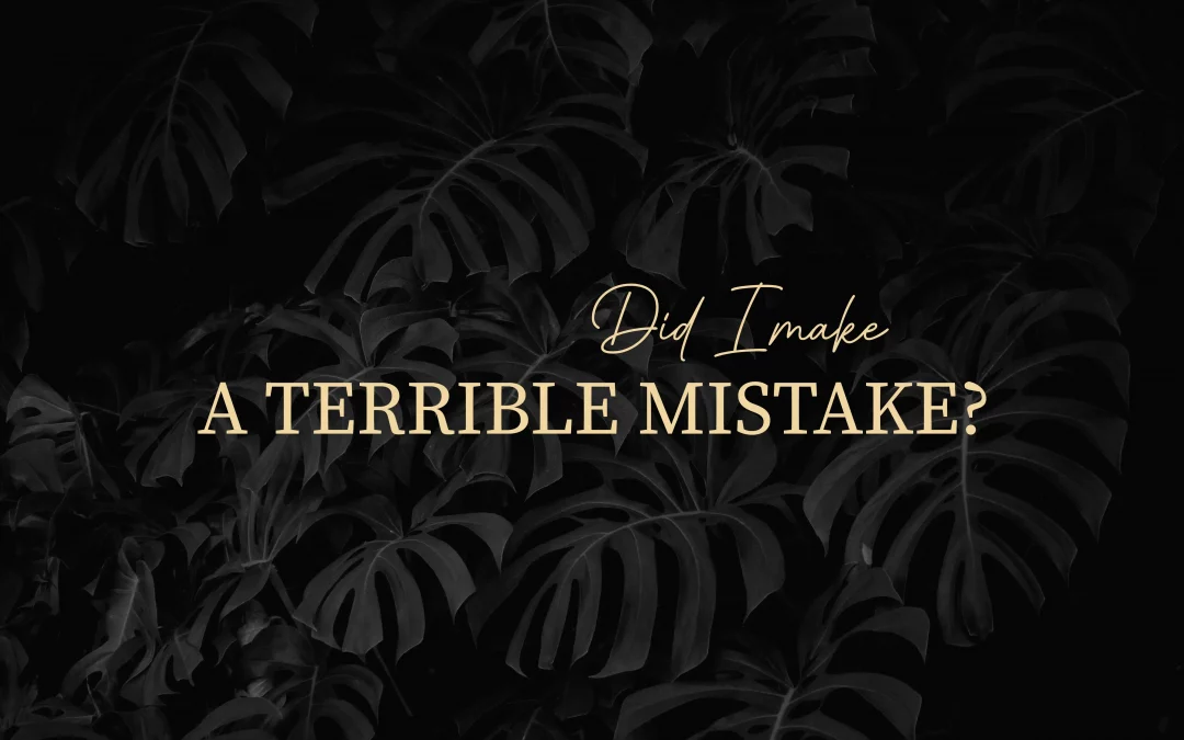 Did I make a mistake – A typographic essay cover by Creative Director Christoph Gey on working remotely from the middle of nowhere