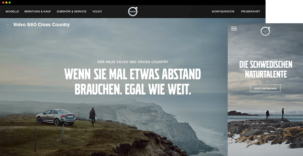 Volvo Outdoor Campaign developed by Freelance Creative Director Christoph Gey and Havas Worldwide Die Volvo-Außenkampagne wurde vom freiberuflichen Kreativdirektor Christoph Gey und Havas Worldwide entwickelt.