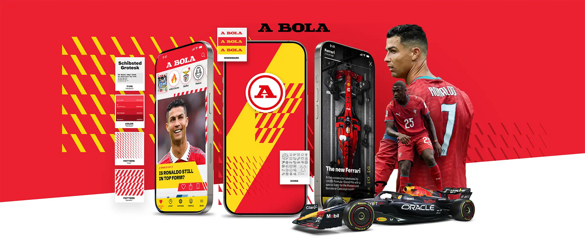 A Bola - Corporate Design development and digital product design by international freelance creative director Christoph Gey