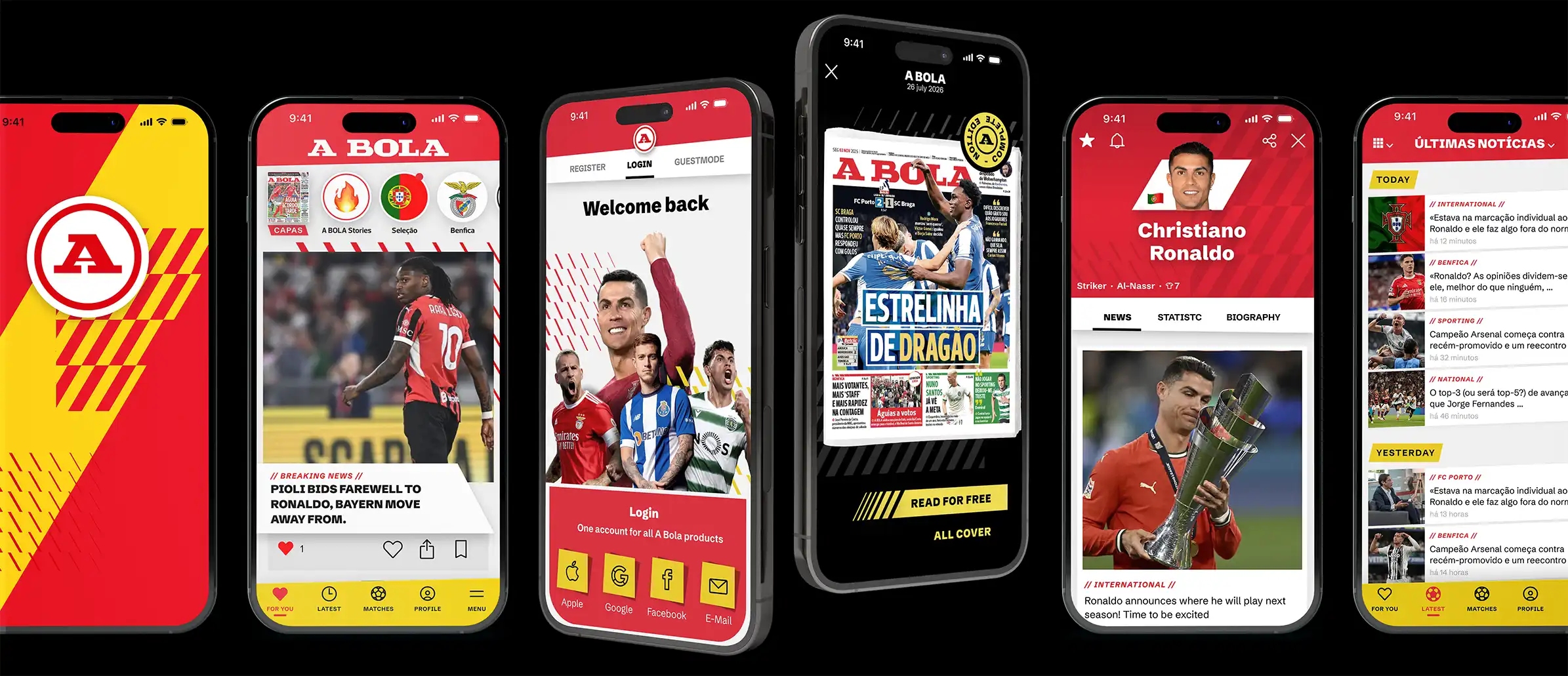 A Bola App Design by international freelance creative director Christoph Gey