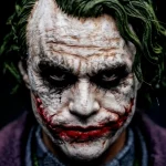 Clown with smeared makeup
