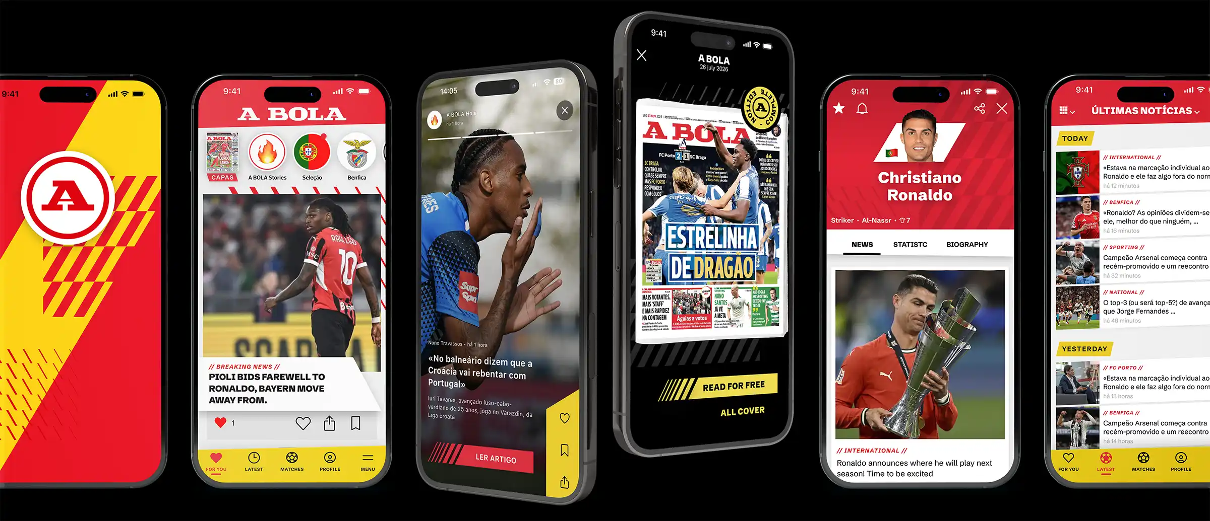 A Bola App Design by international freelance creative director Christoph Gey