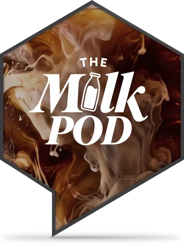 Corporate Design Development Project of the Krüger Brand "The Milk Pod"